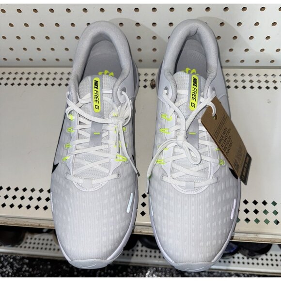 Nike Free Golf NN Mens Spikeless Golf Shoes Size 14 White Volt Black FN0332-101 main image 4